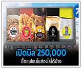 เปิดบิล 250,000 ซื้อแฟรนไชส์อะไรได้บ้าง?