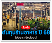 ต้นทุนร้านอาหาร ปี2568 ไม่อยากเจ๊งต้องดู!