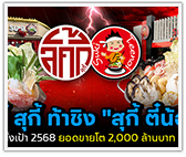 "ลัคกี้ สุกี้" ผู้ท้าชิง "สุกี้ ตี๋น้อย" ตั้งเป้า 2568 ยอดขายโต 2,000 ล้านบาท
