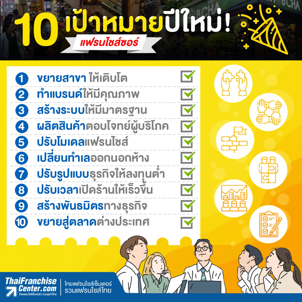 10 เป้าหมายปีใหม่! แฟรนไชส์ซอร์